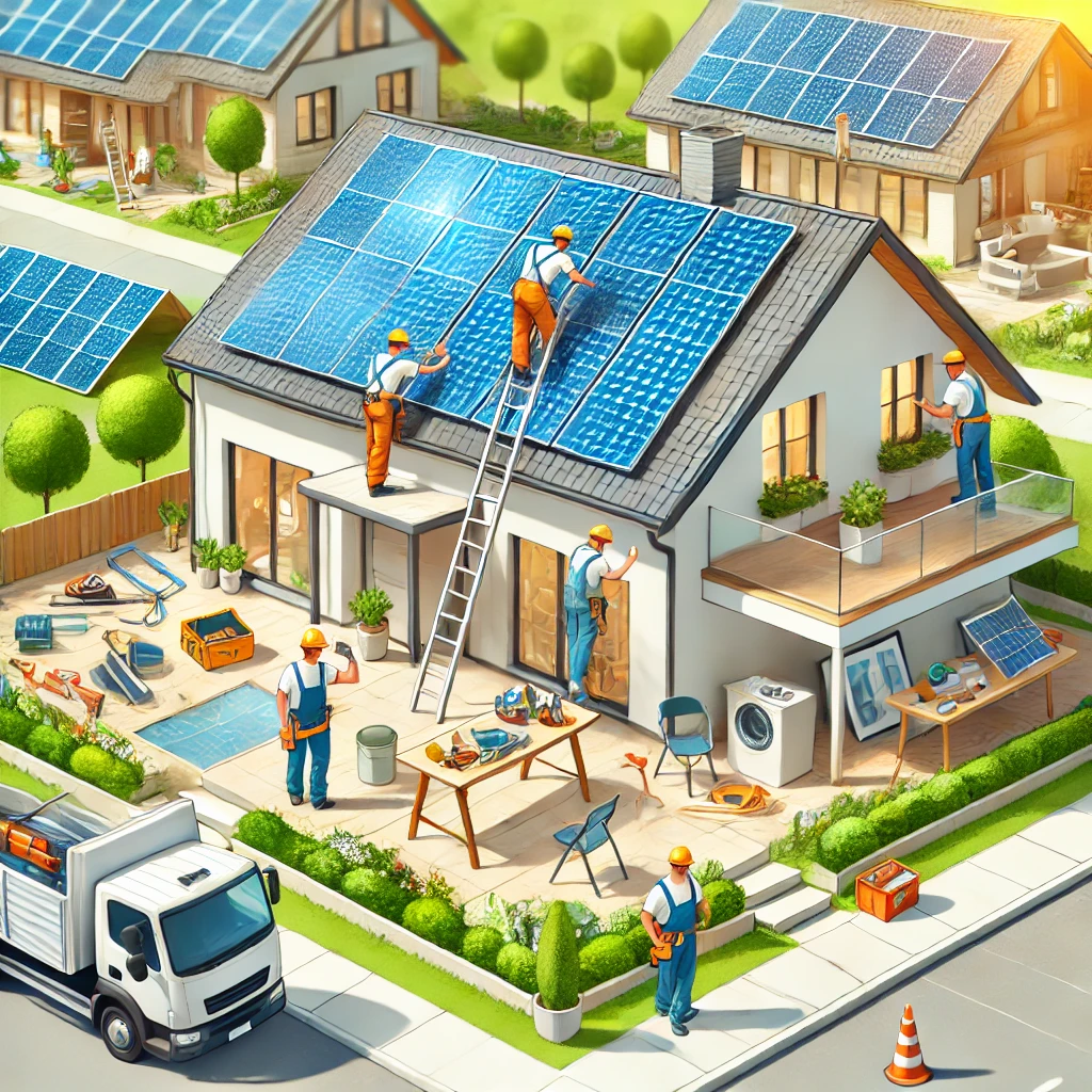 Home Renovations with Solar Panel Installation