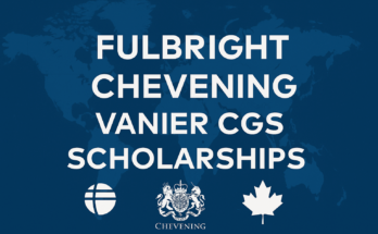 Fulbright, Chevening, and Vanier CGS Scholarships